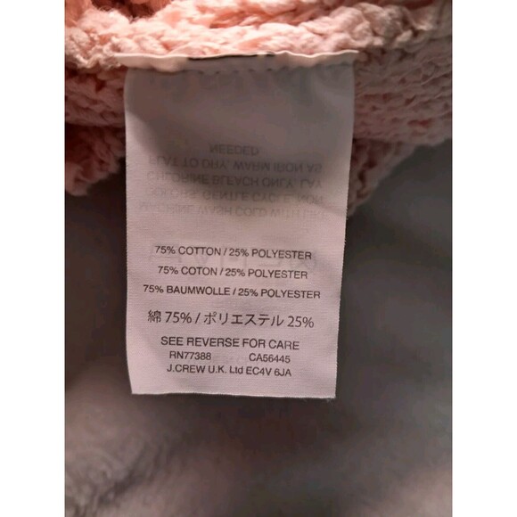 J.Crew High Neck Textured Pointelle Sweater Tank Light Pink J0928 Size XXS - Picture 9 of 9